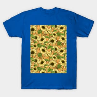 Sunflowers Pattern T-Shirt